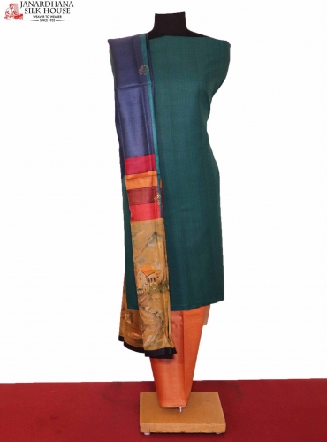 Designer Pure Tussar Silk Suit